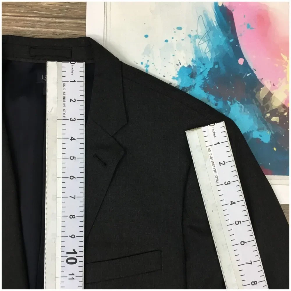 J CREW LUDLOW Mens Blazer Sport Coat Two Button Casual Jacket Size 42L Wool Suit